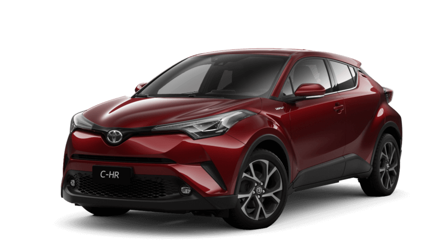 טויוטה הייבריד FLOW בצבע אדום